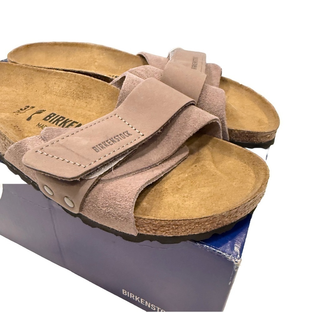 Birkenstock Women’s Oida Suede Leather Sandals Washed Purple Size US 6-6.5 NEW!